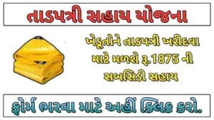 તાડપત્રી સહાય યોજના 