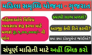 મહિલા સમૃધ્ધિ યોજના